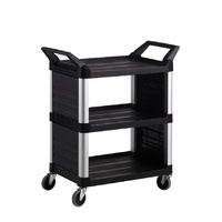 Hi-5 3 Utility Cart with Enclosed End Panels on 2 Sides, 85.4cm x 47.3cm x 96cm - 90kg rated