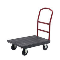 450kg Rated OEASY Platform trolley with 15cm TPR castors - Black