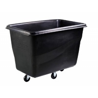 180KG Cube Truck Waste Collection Trolley - 108.6cm x 71.1cm x 83.8cm