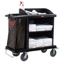 GRANDMAID Cruise Housekeeping Cart 102.4cm x 51cm x 109cm - Black