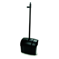 Predator Upright Dust Pan with Cover and Hook 33.2 x 13.9 x 95.8 cm - Black - Sydney Only