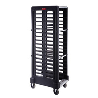 HD Plastic Gastronorm Trolley 80.6cm x 60.3cm x 172.4cm - Black