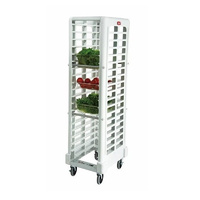 HD Plastic Gastronorm Trolley 80.6cm x 60.3cm x 172.4cm - Off White