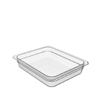 3.8Litre Cold Food Pan, 1/2 Size, PolyCarbonate, BPA-free