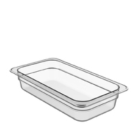 2.5Litre Cold Food Pan, 1/3 Size, PolyCarbonate, BPA-free