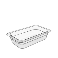 1.6Litre Cold Food Pan, 1/4 Size, PolyCarbonate, BPA-free