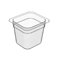 2.4Litre Cold Food Pan, 1/6 Size, PolyCarbonate, BPA-free