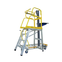 4 Step Lift-Truk Manual Order Picking Ladder