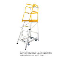 Navigator Order Picking Ladder - 150KG - 6 Steps - Pro Model