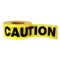 Safety Tape Yellow/Black 'CAUTION' Tape 100m