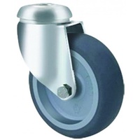 50kg Rated General Grey Rubber Castor - 50mm - Swivel