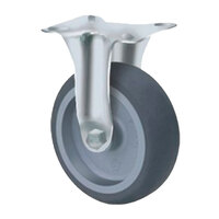 75kg Rated General Grey Rubber Castor -100mm - Fixed