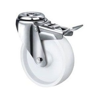 290kg Rated Stainless Steel Nylon - 160mm - Bolt Hole With Brake