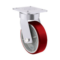 1500kg Rated Heavy Duty Urethane Castor - 300mm - Swivel Plate