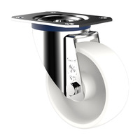 200kg Rated White Polyamid Castor - 100mm - Swivel