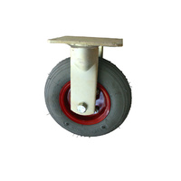 50kg Rated Y Series Semi Pneumatic Puncture Proof Castors - 200mm - Fixed