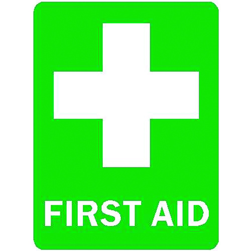 "FIRST AID" Sign - 300 x 450mm Poly