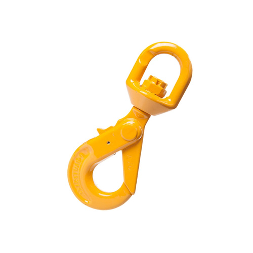 Grade 80 Alloy Steel Eye Type Swivel Self Locking Hooks - Component Size - 16mm