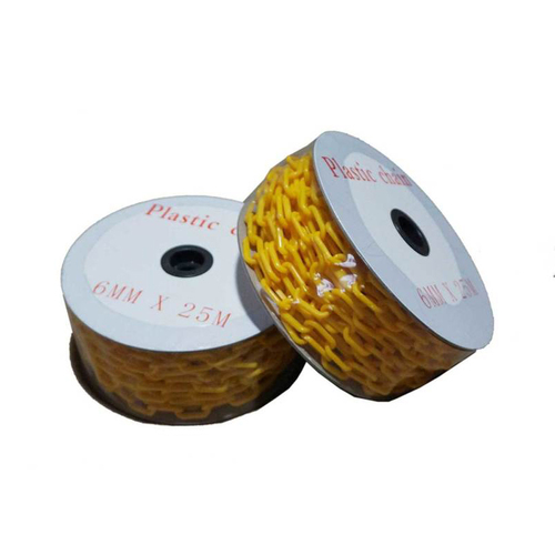 Plastic Chain - Yellow - 6mm x 25m