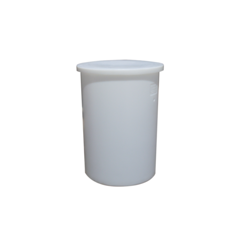 330L Round Bin Plastic Poly Tank - White [Select Delivery Location: VIC, NSW, QLD]