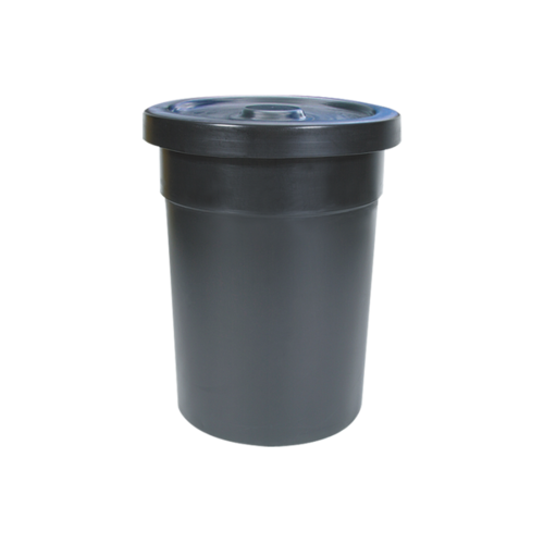 150L Round Bin Plastic Poly Tank - White [Select Delivery Location: VIC, NSW, QLD]