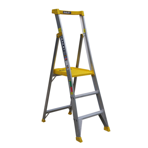 Bailey 170KG Punchlock PFS Professional Aluminium 3 Step Platform Ladder - 0.85m