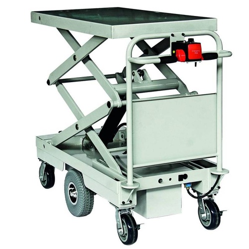 400kg Rated Fully Powered Electric Scissor Lift & Centre Drive Trolley - HG116B