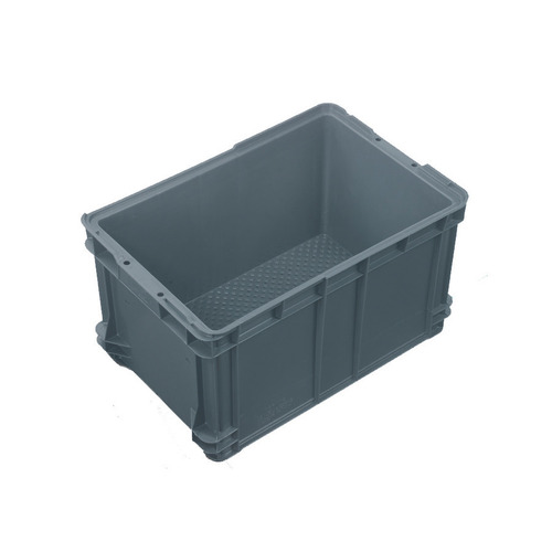 50L Plastic Crate Transporter  Mesh 580 X 385 X 320mm - Grey