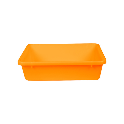 22L Plastic Crate Nesting Container 527 X 381 X 140mm - Orange