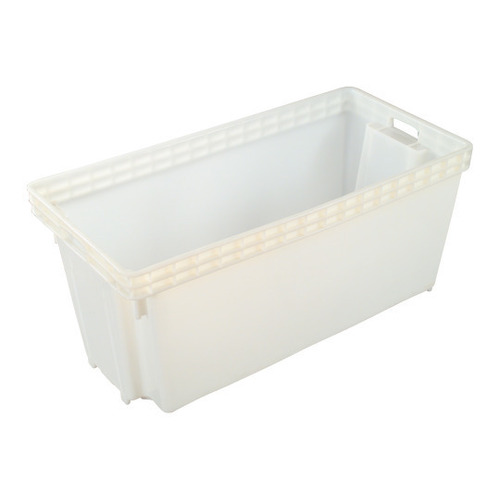 118L Plastic Crate Stack And Nest 950 X 460 X 435mm - White