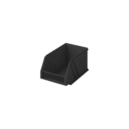 1.0L Plastic Microbin Storage Container - Black IH1001