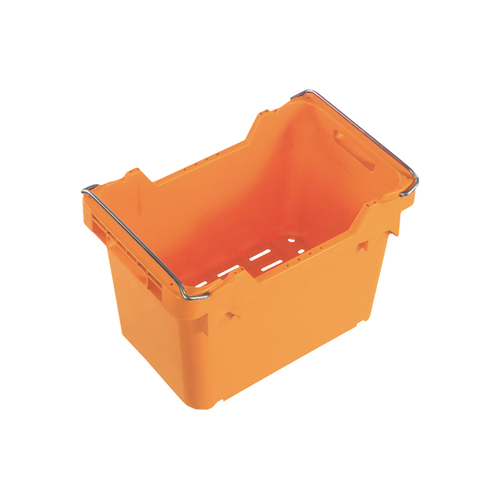 36L Plastic Crate Vented Produce  525 X 336 X 345mm - Orange