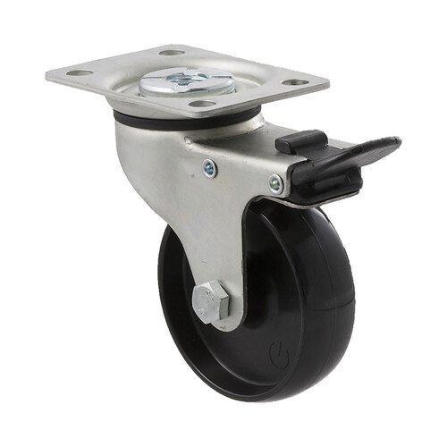 65kg Rated K Series General Duty Castor - 75mm - Swivel With Brake