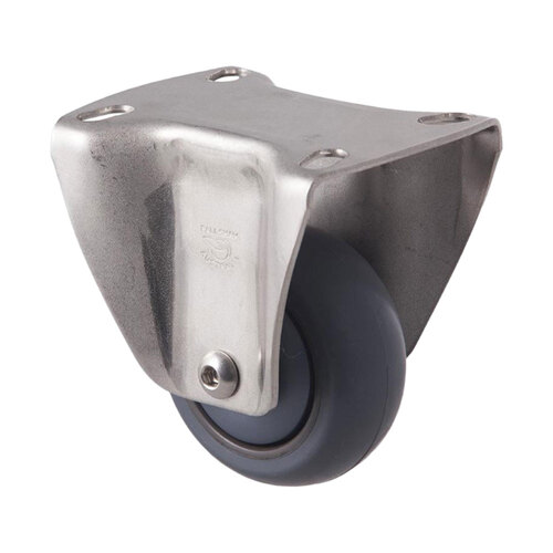 85kg Rated M Stainless Steel Series Castor - 75mm - Fixed