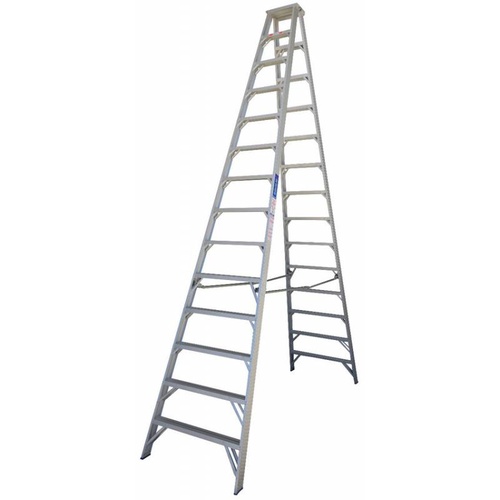Indalex 150KG 16 Step Double Sided Aluminium Step Ladder Model