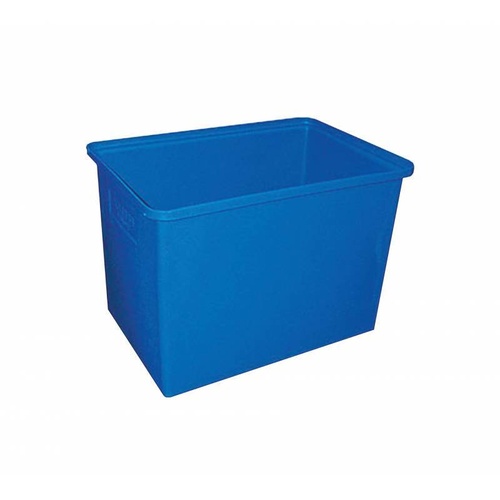 130L Plastic Poly Tank - 718 x 493 x 520mm - Blue [Delivery: VIC, NSW, QLD]