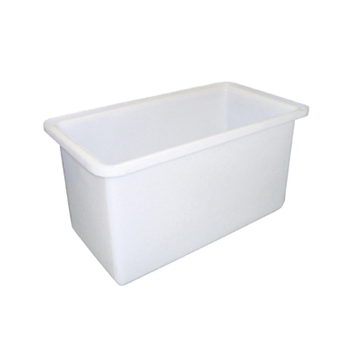322L Plastic Poly Tank - 915 x 610 x 610mm - White [Delivery: VIC, NSW, QLD]