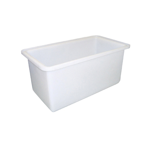 450L Plastic Poly Tank - 1220 x 610 x 610mm - White [Delivery: VIC, NSW, QLD]