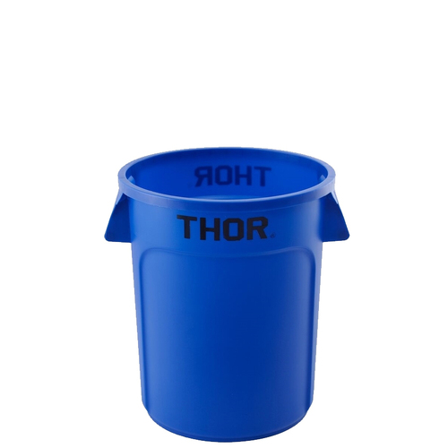 75L Thor Round Plastic Bin - Blue