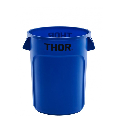 121L Thor Round Plastic Bin - Blue