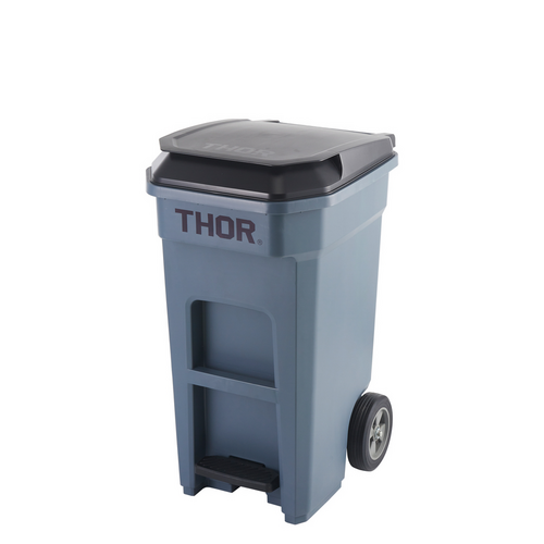 120 Litre THOR Step-On Roll-out Bin - Grey