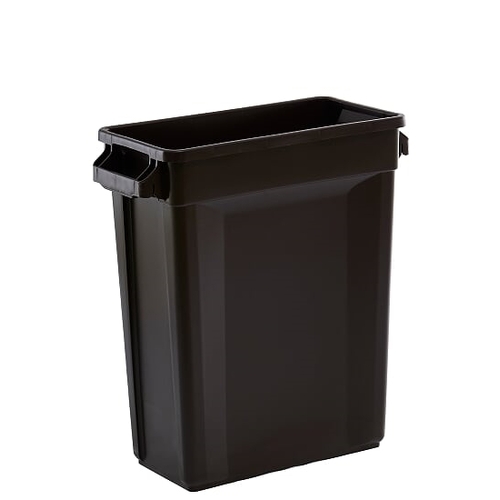 60L SVELTE Slimline Rectangular Plastic Bin - Brown