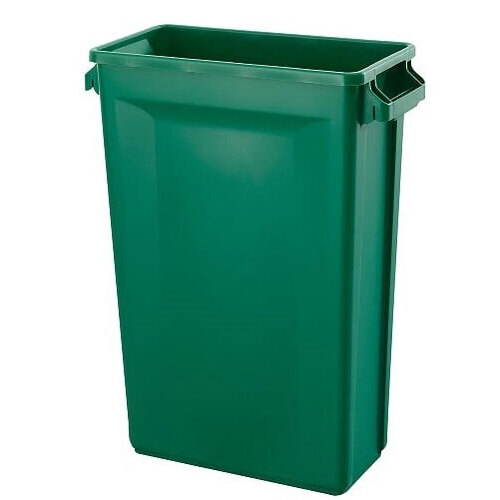 87L Svelte Slimline Rectangular Plastic Bin - Green