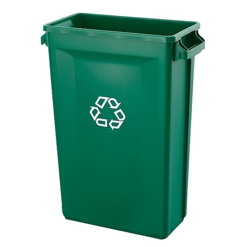 87L Svelte Slimline Rectangular Recycling Bin - Green