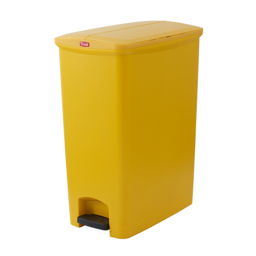 90 Litre Svelte Step-On Bin - Yellow
