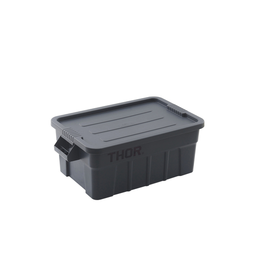 53L Plastic Storage Container With Lid - Food Grade - 70.8cm x 43.4cm x 27.2cm - Grey