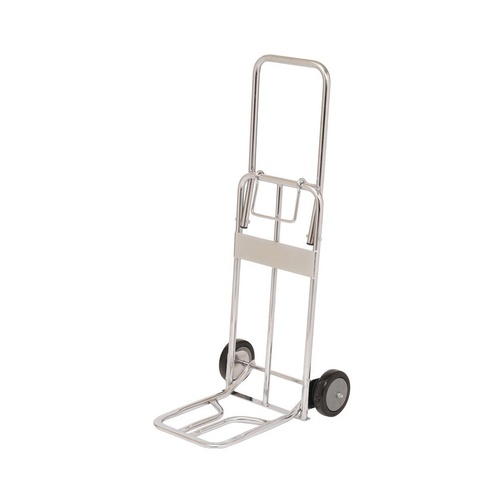 80kg Rated Foldable Chrome Plated Hand Truck Trolley