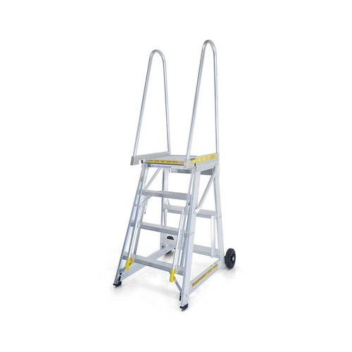 8 Steps Step-thru Access Mobile Work Platform Ladder