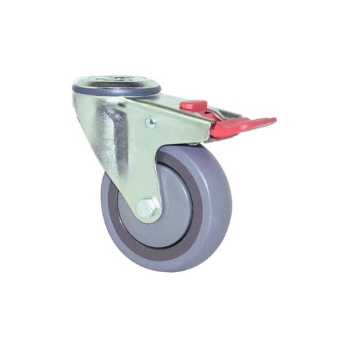 100kg Rated M Series Industrial Castor -100mm - Swivel With Brake