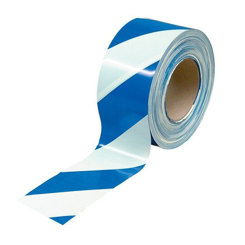 Safety Tape Blue/White Tape 100m